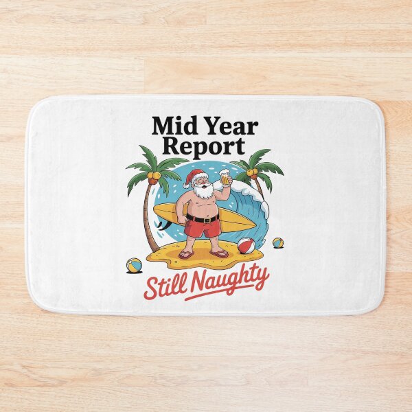 Item preview, Christmas in July Mid Year Report Still Naughty Summer Santa  designed and sold by VerseFarm.