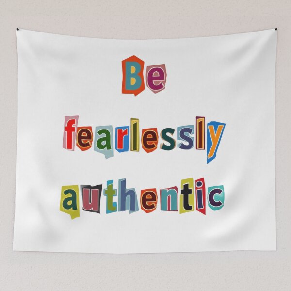 Item preview, Be Fearlessly Authentic – Motivational Saying quote designed and sold by SkeletonsDanger.