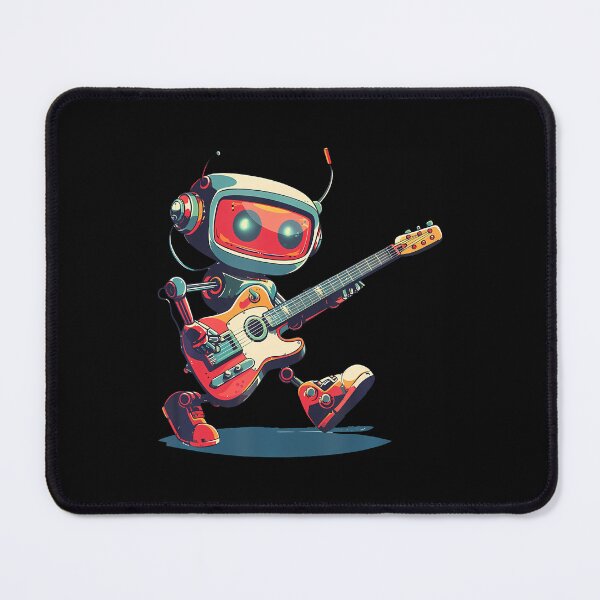 Item preview, Awesome Rocking Robot With Electric Guitar In Hand Outfit designed and sold by MarcellaTerri.