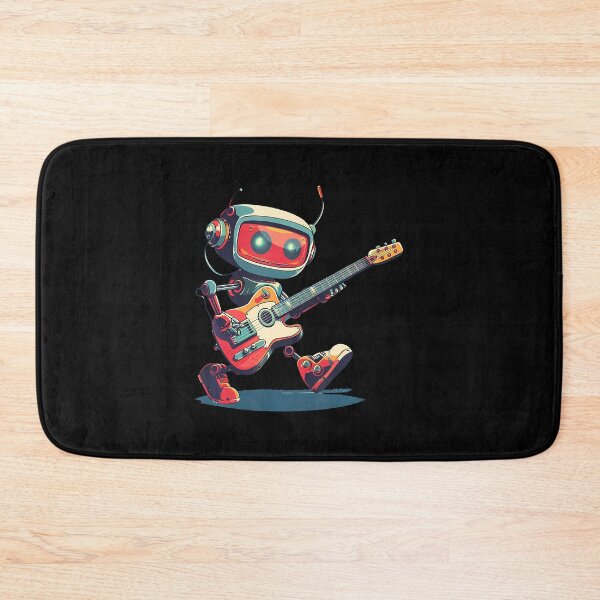 Item preview, Awesome Rocking Robot With Electric Guitar In Hand Outfit designed and sold by MarcellaTerri.