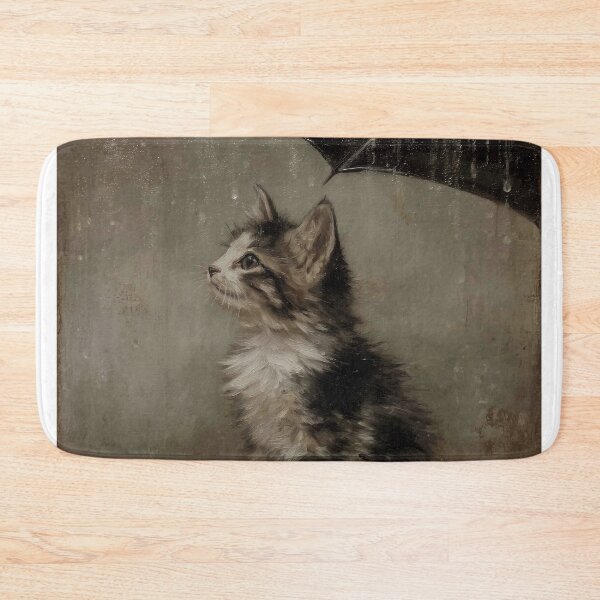Item preview, Kitten Sheltered by Umbrella designed and sold by lautir.