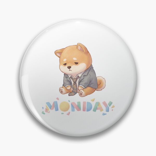 Item preview, Monday Mood, The Shiba Salaryman's Despair designed and sold by Cute-Ur-Day.