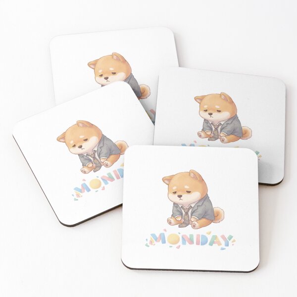 Item preview, Monday Mood, The Shiba Salaryman's Despair designed and sold by Cute-Ur-Day.