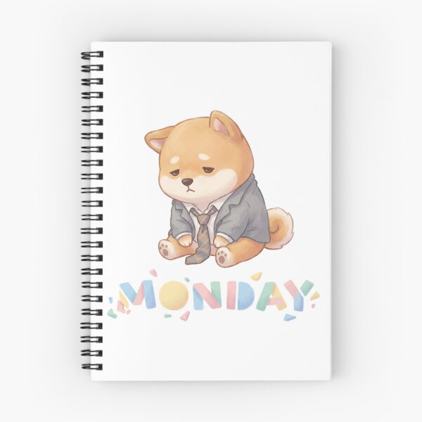 Item preview, Monday Mood, The Shiba Salaryman's Despair designed and sold by Cute-Ur-Day.