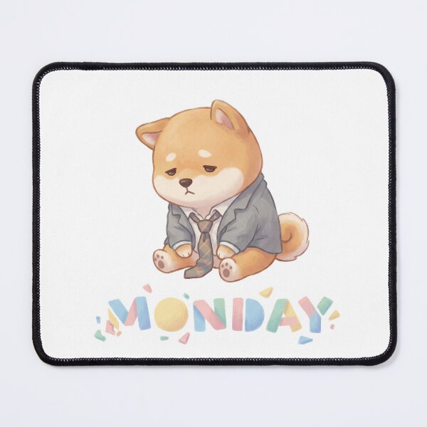 Item preview, Monday Mood, The Shiba Salaryman's Despair designed and sold by Cute-Ur-Day.