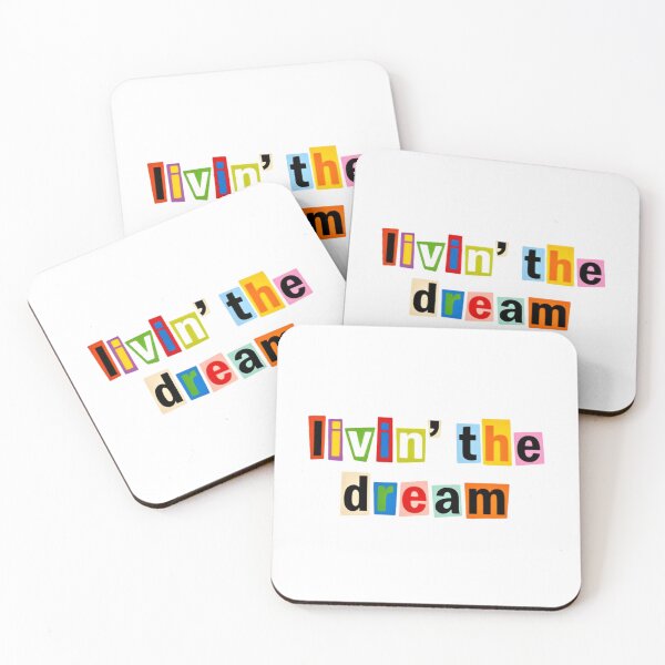 Item preview, Livin' the Dream – Motivational Saying Living the life quote designed and sold by SkeletonsDanger.