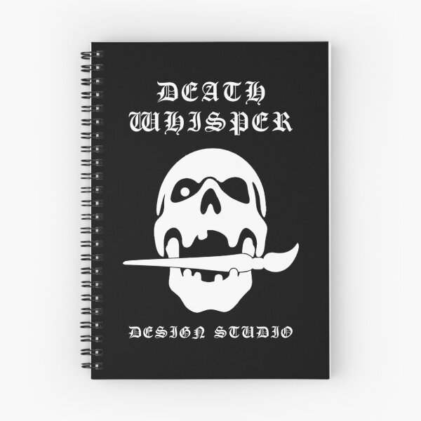 Item preview, Death Whisper Design Studio – Skull & Brush Gothic Emblem designed and sold by MeighanWatson.