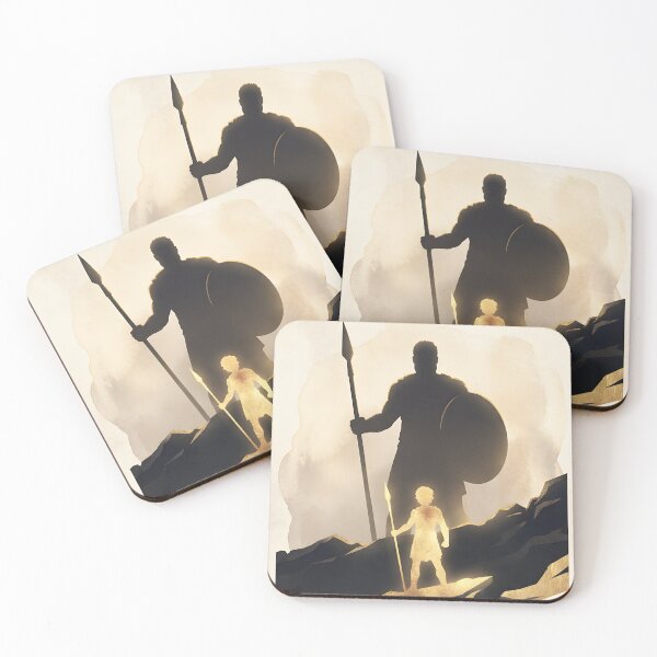 Item preview, Brave Inspirational Poster – Gold Silhouette Art for Home Decor designed and sold by AbstractAuraArt.
