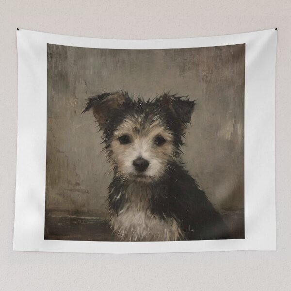 Item preview, wet puppy dog Portrait designed and sold by lautir.