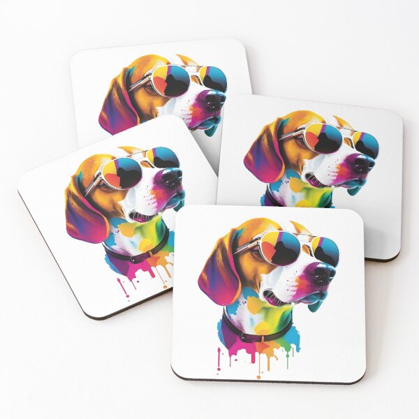 Item preview, Cool Beagle Dog Pop Art with Sunglasses designed and sold by Kruti Collection.