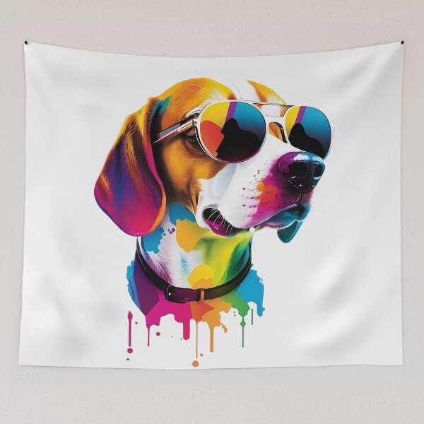 Item preview, Cool Beagle Dog Pop Art with Sunglasses designed and sold by Kruti Collection.