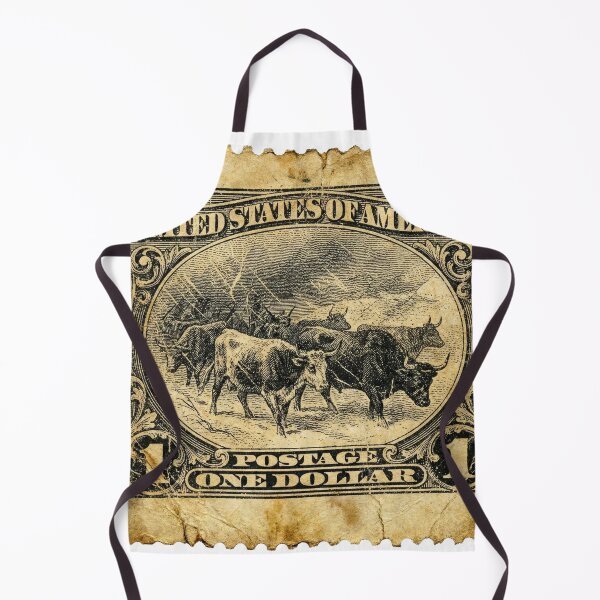 Item preview, Vintage Grunge Western Cattle $1 Stamp Art designed and sold by EverBranz-stor.