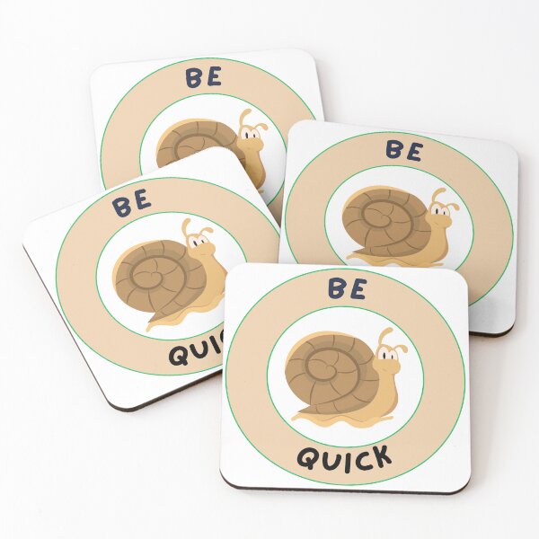 Item preview, Funny Cartoon Snail – “Be Quick” designed and sold by Love3Happy.