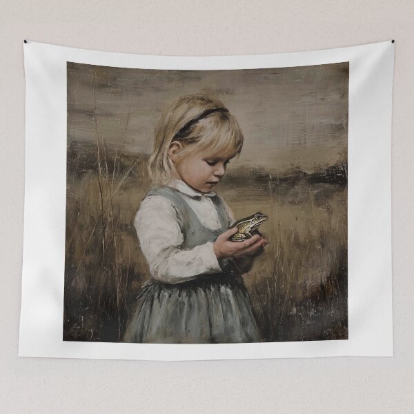 Item preview, Girl Holding a Frog designed and sold by lautir.