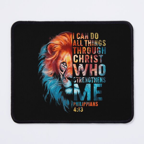 Item preview, Christian I Can Do All Thing Through Christ Lion Faith Bible designed and sold by MarcellaTerri.