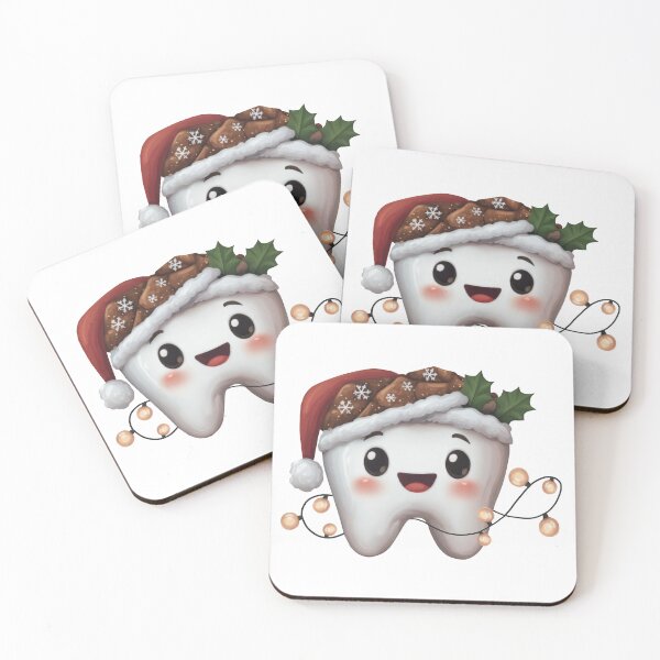 Item preview, Kawaii holiday tooth character designed and sold by olenapetol.