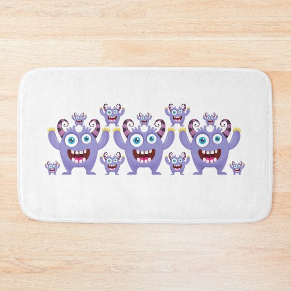 Item preview, Cheerful Purple Monster Family Cartoon designed and sold by Love3Happy.
