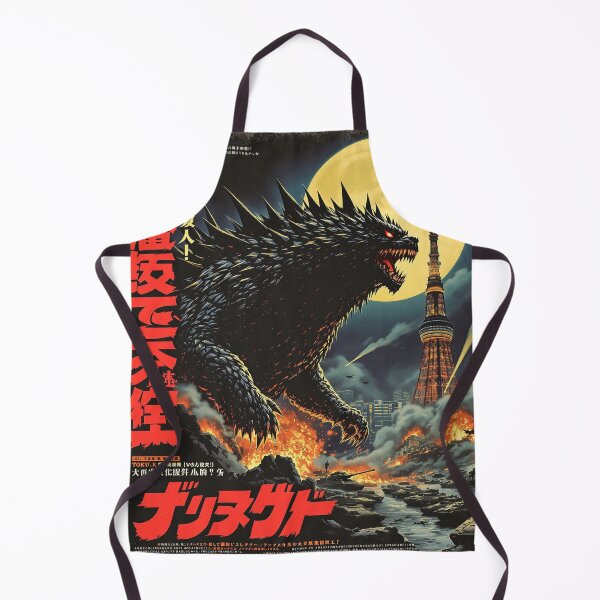 Item preview, Catzilla Night Rampage – Vintage Kaiju Monster Cat Poster designed and sold by KaryaVisionSTR.