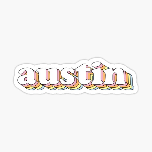 Groovy Austin Sticker