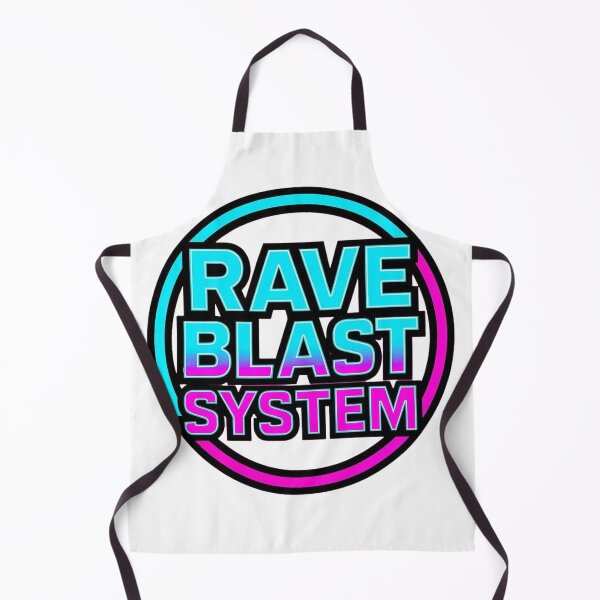 Item preview, Rave Blast System Sticker – Neon Cyber Rave Logo in Blue & Pink designed and sold by |TRSSHOP|.