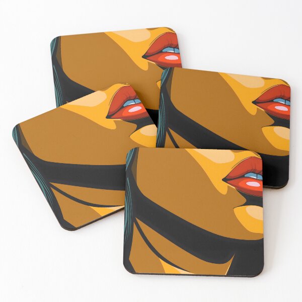 Item preview, DETAIL OF A WOMAN'S FACE IN POP ART STYLE designed and sold by infinitearte.
