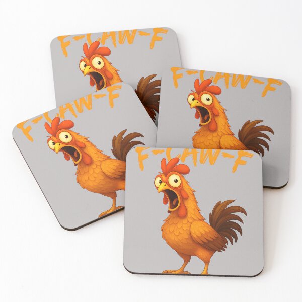 Item preview, Funny Chicken Humor F-Caw-F Quote Rooster Meme designed and sold by mjohnson9.
