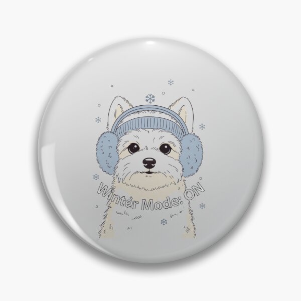 Item preview, Winter Mode ON – Cute Dog Winter Shirt designed and sold by EcoArtTees.