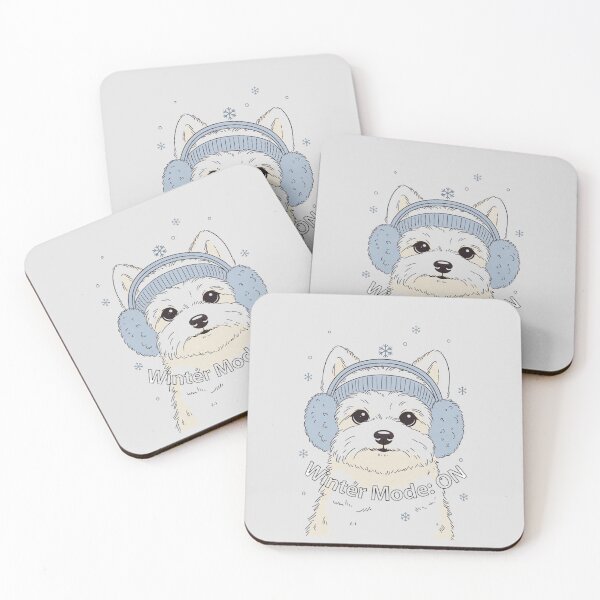 Item preview, Winter Mode ON – Cute Dog Winter Shirt designed and sold by EcoArtTees.