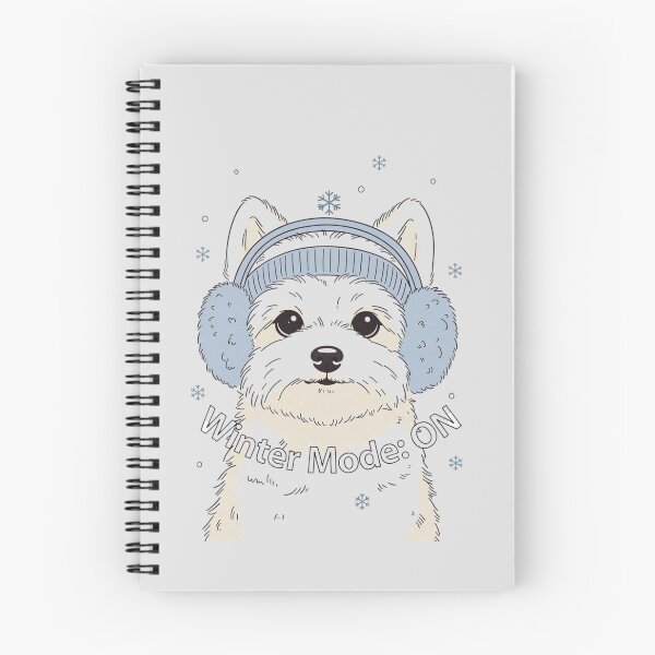 Item preview, Winter Mode ON – Cute Dog Winter Shirt designed and sold by EcoArtTees.