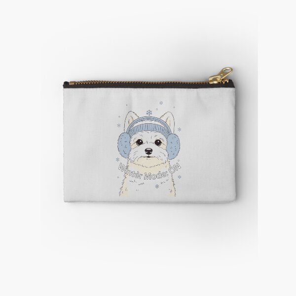 Item preview, Winter Mode ON – Cute Dog Winter Shirt designed and sold by EcoArtTees.