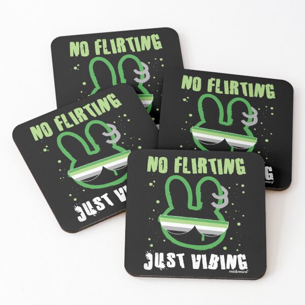 Item preview, No Flirting Just Vibing - Aromantic Design designed and sold by outandworn.
