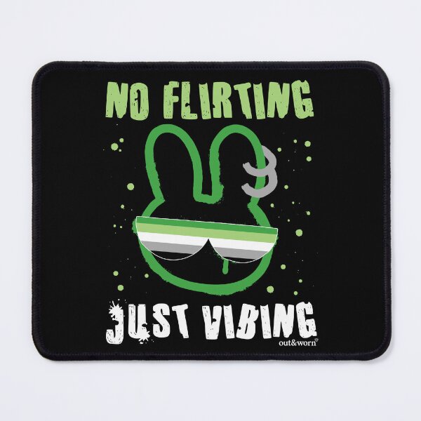 Item preview, No Flirting Just Vibing - Aromantic Design designed and sold by outandworn.