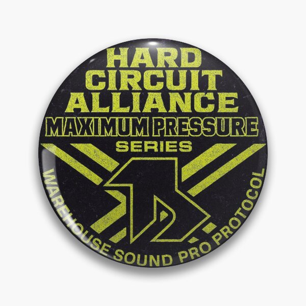 Item preview, Hard Circuit Alliance Sticker – Maximum Pressure Industrial Techno Emblem designed and sold by |TRSSHOP|.