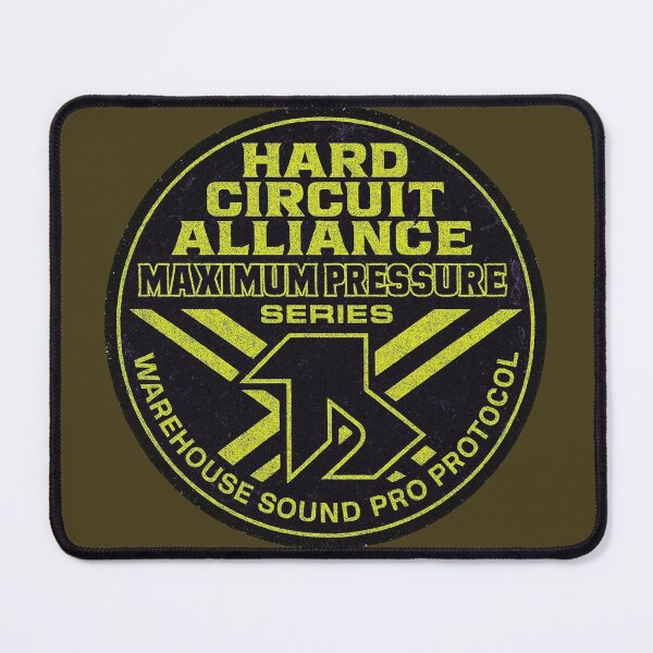 Item preview, Hard Circuit Alliance Sticker – Maximum Pressure Industrial Techno Emblem designed and sold by |TRSSHOP|.