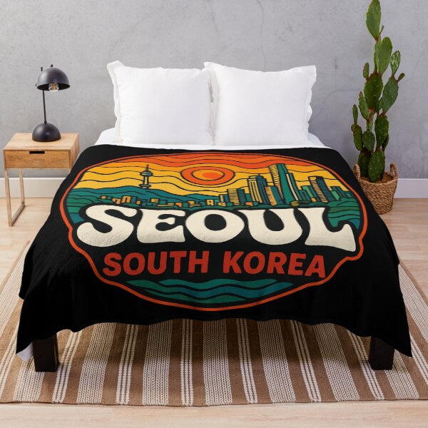 Item preview, Asia Seoul South Korea Retro Trippy Travel designed and sold by TomFrontierArt.