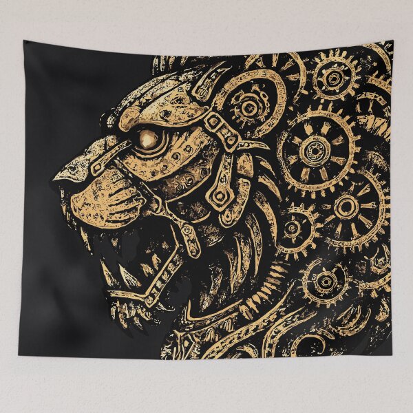 Item preview, Steampunk Lion Head designed and sold by SeoulInkSoul.