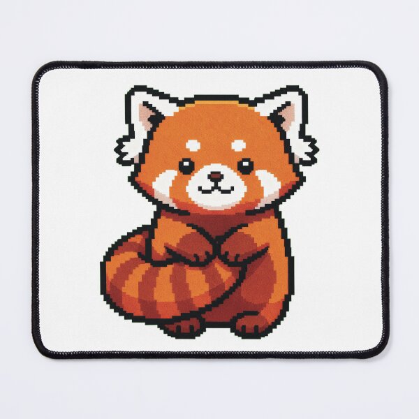 Item preview, Pandapaws Tail Hug – Adorable Red Panda-Kitten Kawaii Sticker designed and sold by Pixel Girl Aesthetic Studio.