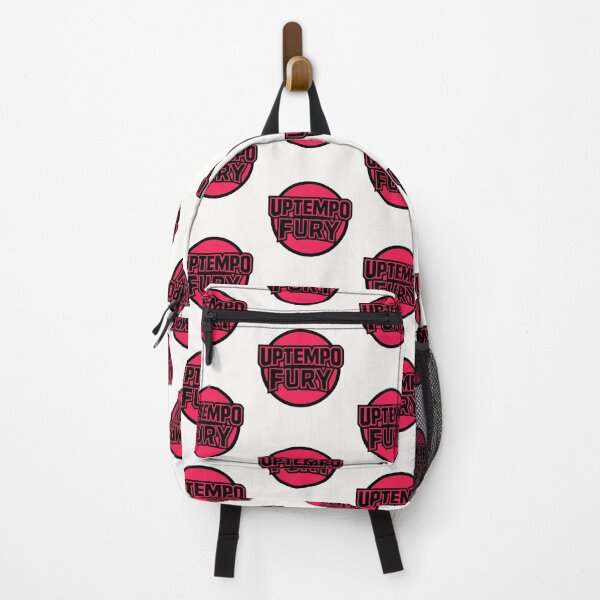 Item preview, Uptempo Fury Sticker – High-Energy Hardcore Rave Logo in Neon Pink designed and sold by |TRSSHOP|.