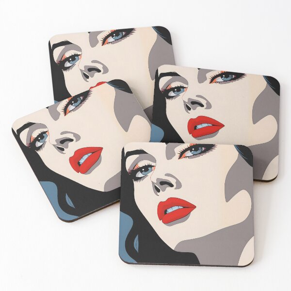 Item preview, DETAIL OF A WOMAN'S FACE IN POP ART STYLE 3 designed and sold by infinitearte.