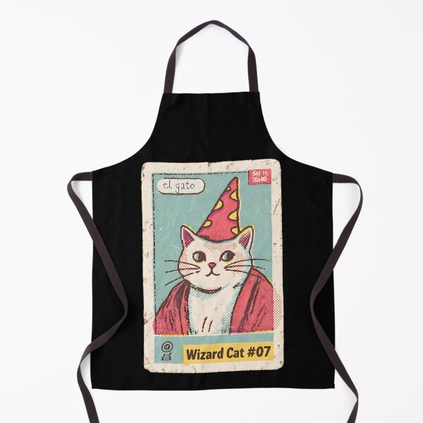 Item preview, Funny Wizard Cat #07 - Retro El Gato Spanish Card Art designed and sold by Catophile.