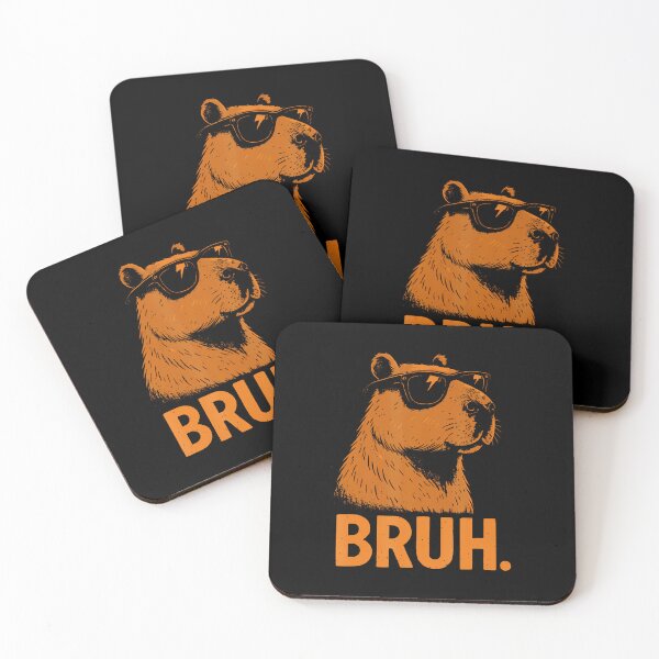 Item preview, Funny Meme Saying Bruh With Caypbara Pet Lover Greetings designed and sold by TaraAnnie.