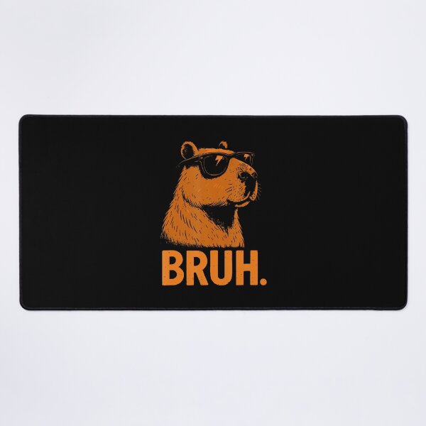 Item preview, Funny Meme Saying Bruh With Caypbara Pet Lover Greetings designed and sold by TaraAnnie.