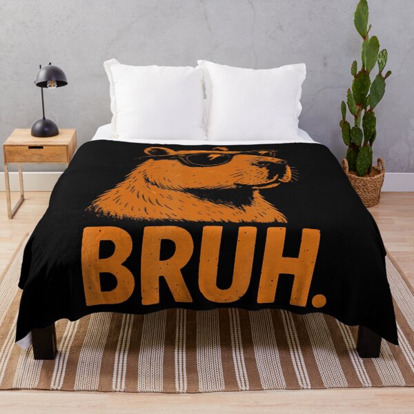 Item preview, Funny Meme Saying Bruh With Caypbara Pet Lover Greetings designed and sold by TaraAnnie.