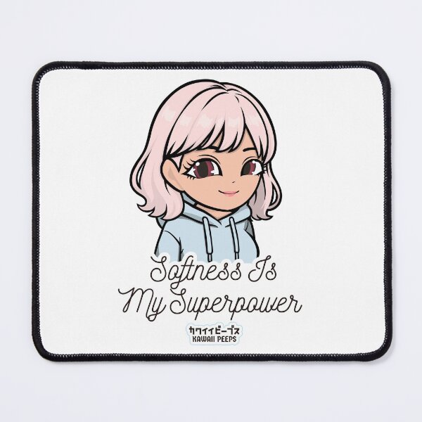 Item preview, Pastel Power Crew Kawaii Soft Girl Aesthetic – Softness Is My Superpower Design designed and sold by P-L-Sardines.