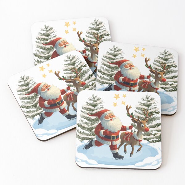 Item preview, Santa Claus on ice skates designed and sold by AVESARTICO.
