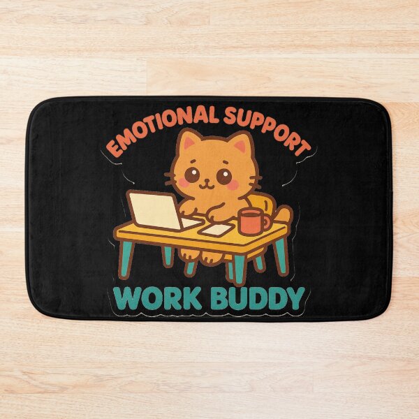 Item preview, Emotional Support Cat – Kawaii Work Buddy designed and sold by Galskap.