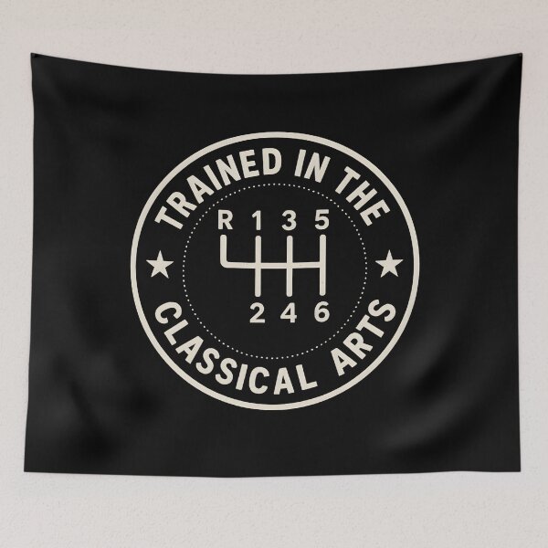 Item preview, Trained In The Classical Arts Funny Manual Transmission Car designed and sold by hemagamo.