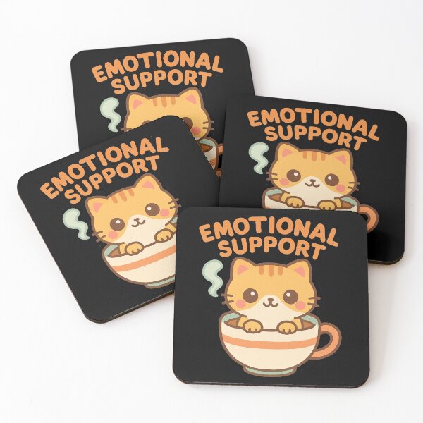 Item preview, Emotional Support Cat – Kawaii Cup Companion designed and sold by Galskap.