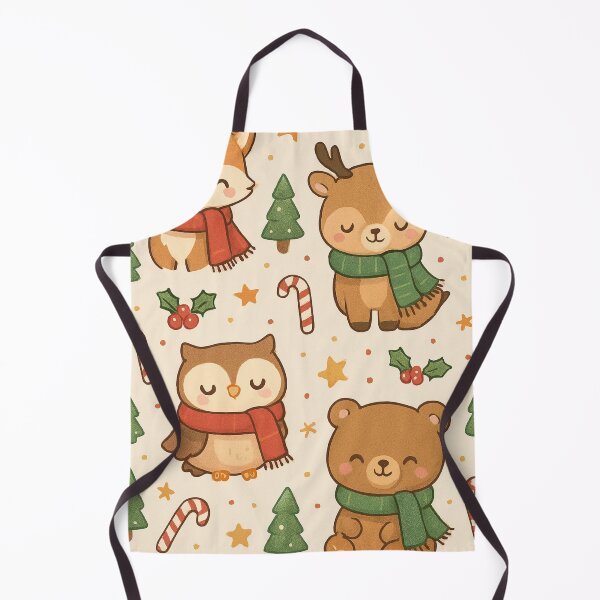 Item preview, Kawaii Christmas Animals - Fox Reindeer Owl Bear Winter Cozy designed and sold by Lyvion design.