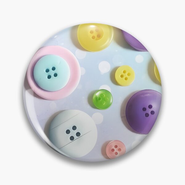 Item preview, Colorful Assorted Buttons Aesthetic | Pastel Sewing Craft Art | Mix Match Button Collection | Cozy Quilting Decor designed and sold by SergioMiklos.